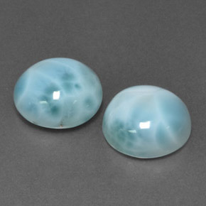 Achetez naturel ct bleue larimar gems, coupe roude, en provenance république dominicaine chez gemselect. en stock, livraison internationale!