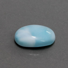 Larimar bleue naturelle coupe ovale, 3,36 ct, opaque