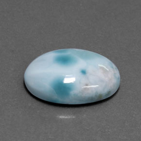 Larimar Bleu naturelle Coupe ovale, 5.27 ct, Opaque