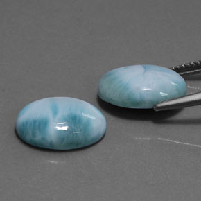 Achetez naturel ct bleue larimar gems, coupe ovale, en provenance république dominicaine chez gemselect. en stock, livraison internationale!