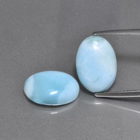 Achetez naturel ct vert larimar gems, coupe ovale, en provenance république dominicaine chez gemselect. en stock, livraison internationale!