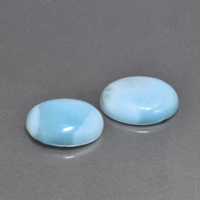 Achetez naturel ct vert larimar gems, coupe ovale, en provenance république dominicaine chez gemselect. en stock, livraison internationale!