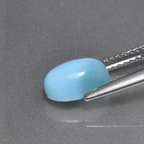 Larimar Bleu naturelle Coupe ovale, 1.90 ct, Opaque
