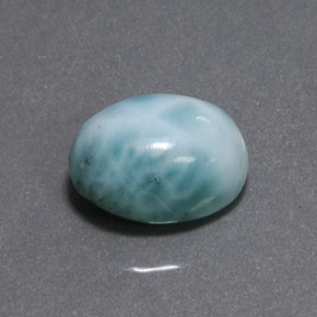 Larimar vert naturelle coupe ovale, 8,07 ct, opaque