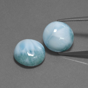 Achetez naturel ct vert larimar gems, coupe roude, en provenance république dominicaine chez gemselect. en stock, livraison internationale!