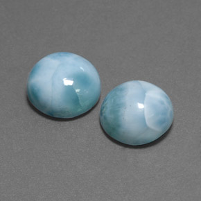 Achetez naturel ct vert larimar gems, coupe roude, en provenance république dominicaine chez gemselect. en stock, livraison internationale!