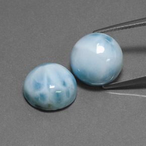 Achetez naturel ct bleue larimar gems, coupe roude, en provenance république dominicaine chez gemselect. en stock, livraison internationale!