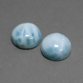 Achetez naturel ct bleue larimar gems, coupe roude, en provenance république dominicaine chez gemselect. en stock, livraison internationale!