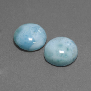 Achetez naturel ct bleue larimar gems, coupe roude, en provenance république dominicaine chez gemselect. en stock, livraison internationale!