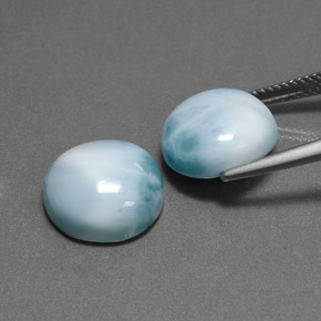 Achetez naturel ct vert larimar gems, coupe roude, en provenance république dominicaine chez gemselect. en stock, livraison internationale!