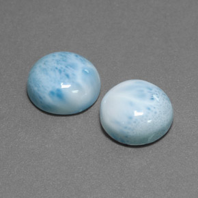 Achetez naturel ct bleue larimar gems, coupe roude, en provenance république dominicaine chez gemselect. en stock, livraison internationale!