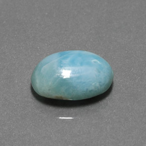 Larimar bleue naturelle coupe ovale, 5,86 ct, opaque