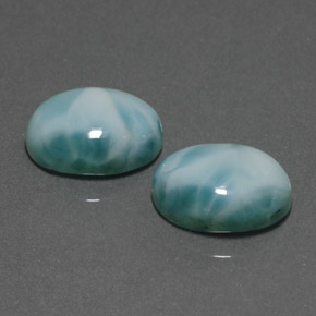 Achetez naturel ct vert larimar gems, coupe ovale, en provenance république dominicaine chez gemselect. en stock, livraison internationale!