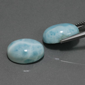 Achetez naturel ct Bleu Larimar gems, Coupe ovale, En provenance République Dominicaine chez GemSelect. En stock, livraison internationale!