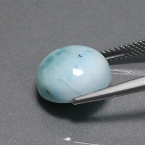 Larimar Bleu vert naturelle Coupe roude, 7.97 ct, Opaque