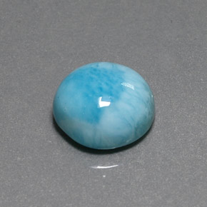 Larimar Bleu naturelle Coupe roude, 6.90 ct, Opaque