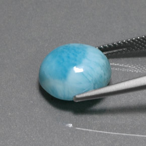 Larimar Bleu naturelle Coupe roude, 6.90 ct, Opaque