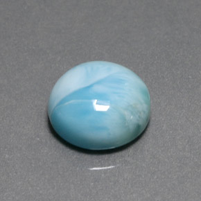 Larimar Bleu naturelle Coupe roude, 7.17 ct, Opaque
