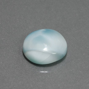 Larimar Bleu naturelle Coupe roude, 3.95 ct, Opaque