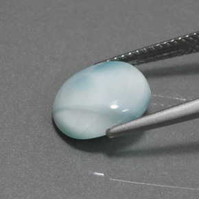 Larimar Bleu naturelle Coupe roude, 3.95 ct, Opaque