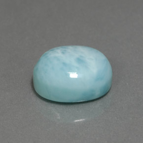 Larimar Bleu naturelle Coupe ovale, 4.73 ct, Opaque