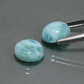 Achetez naturel ct Vert bleu Larimar gems, Coupe roude, En provenance République Dominicaine chez GemSelect. En stock, livraison internationale!