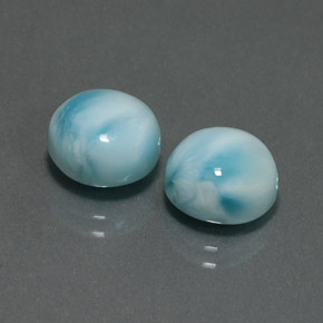 Achetez naturel ct bleue larimar gems, coupe roude, en provenance république dominicaine chez gemselect. en stock, livraison internationale!