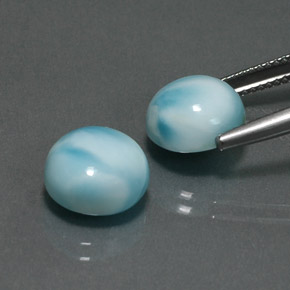 Achetez naturel ct bleue larimar gems, coupe roude, en provenance république dominicaine chez gemselect. en stock, livraison internationale!