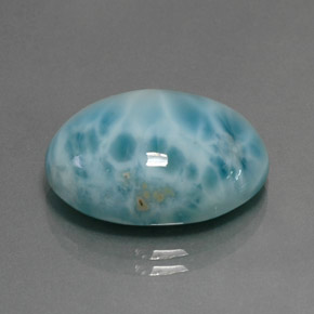 Larimar Bleu naturelle Coupe ovale, 16.87 ct, Opaque