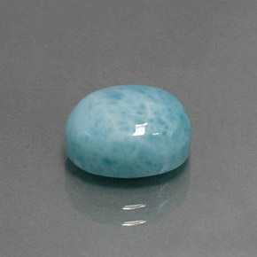 Larimar bleue naturelle coupe ovale, 4,73 ct, opaque