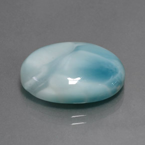 Larimar Bleu naturelle ovale, 15.28 ct, Opaque