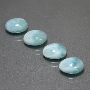 Achetez naturel ct Vert bleu Larimar gems, Coupe ovale, En provenance République Dominicaine chez GemSelect. En stock, livraison internationale!