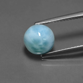 Larimar Bleu naturelle Coupe roude, 2.61 ct, Opaque