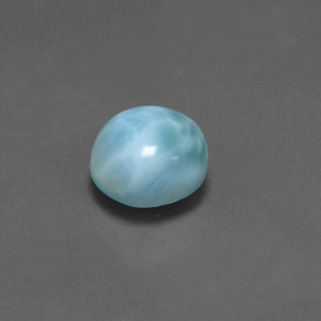 Larimar Bleu naturelle Coupe roude, 2.61 ct, Opaque
