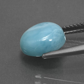 Larimar Bleu naturelle Coupe ovale, 3.83 ct, Opaque