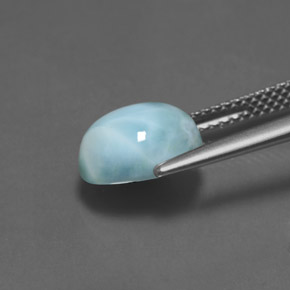 Larimar Bleu naturelle Coupe ovale, 3.02 ct, Opaque