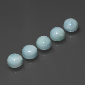 Achetez naturel ct bleue larimar gems, coupe roude, en provenance république dominicaine chez gemselect. en stock, livraison internationale!
