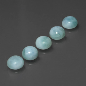 Achetez naturel ct bleue larimar gems, coupe roude, en provenance république dominicaine chez gemselect. en stock, livraison internationale!