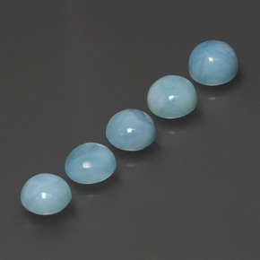 Achetez naturel ct Bleu Larimar gems, Coupe roude, En provenance République Dominicaine chez GemSelect. En stock, livraison internationale!