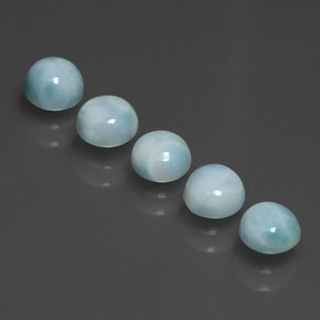 Achetez naturel ct bleue larimar gems, coupe roude, en provenance république dominicaine chez gemselect. en stock, livraison internationale!