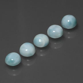 Achetez naturel ct bleue larimar gems, coupe roude, en provenance république dominicaine chez gemselect. en stock, livraison internationale!