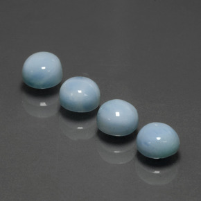 Achetez naturel ct Bleu Larimar gems, Coupe roude, En provenance République Dominicaine chez GemSelect. En stock, livraison internationale!