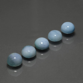 Achetez naturel ct bleue larimar gems, coupe roude, en provenance république dominicaine chez gemselect. en stock, livraison internationale!