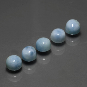 Achetez naturel ct Bleu Larimar gems, Coupe roude, En provenance République Dominicaine chez GemSelect. En stock, livraison internationale!