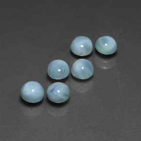 Achetez naturel ct bleue larimar gems, coupe roude, en provenance république dominicaine chez gemselect. en stock, livraison internationale!