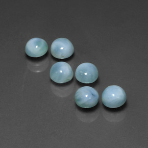 Achetez naturel ct bleue larimar gems, coupe roude, en provenance république dominicaine chez gemselect. en stock, livraison internationale!