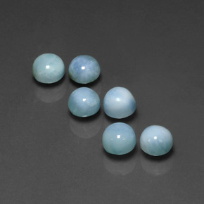 Achetez naturel ct bleue larimar gems, coupe roude, en provenance république dominicaine chez gemselect. en stock, livraison internationale!