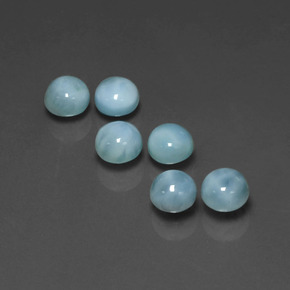 Achetez naturel ct Bleu Larimar gems, Coupe roude, En provenance République Dominicaine chez GemSelect. En stock, livraison internationale!
