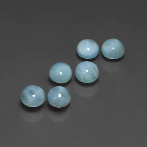 Achetez naturel ct Bleu Larimar gems, Coupe roude, En provenance République Dominicaine chez GemSelect. En stock, livraison internationale!