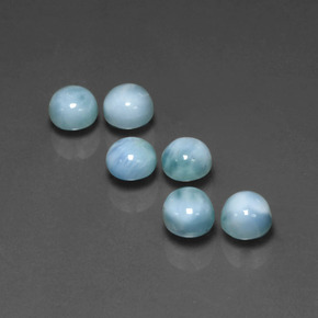 Achetez naturel ct bleue larimar gems, coupe roude, en provenance république dominicaine chez gemselect. en stock, livraison internationale!